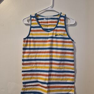 Dutch Bros Multicolor Striped Tank Top